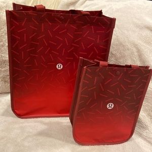 NEW LULULEMON Reusable Small & Large Bag